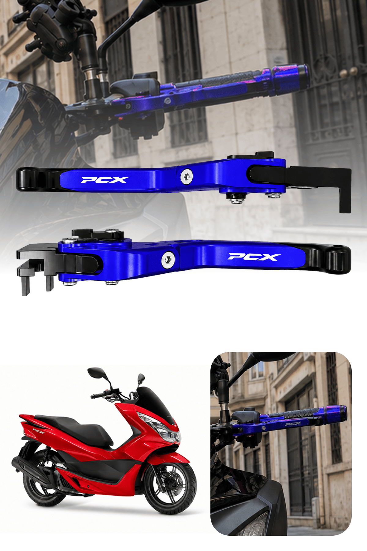 Honda Pcx Uyumlu Fren Maneti 2021-2056 Cnc Mavi