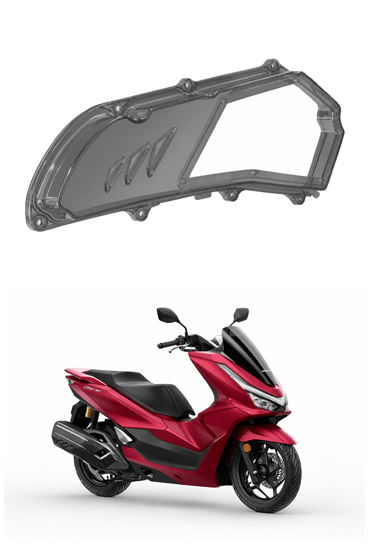 Honda Pcx Uyumlu Hava Filtresi Kapağı V2 2021-2026 Füme