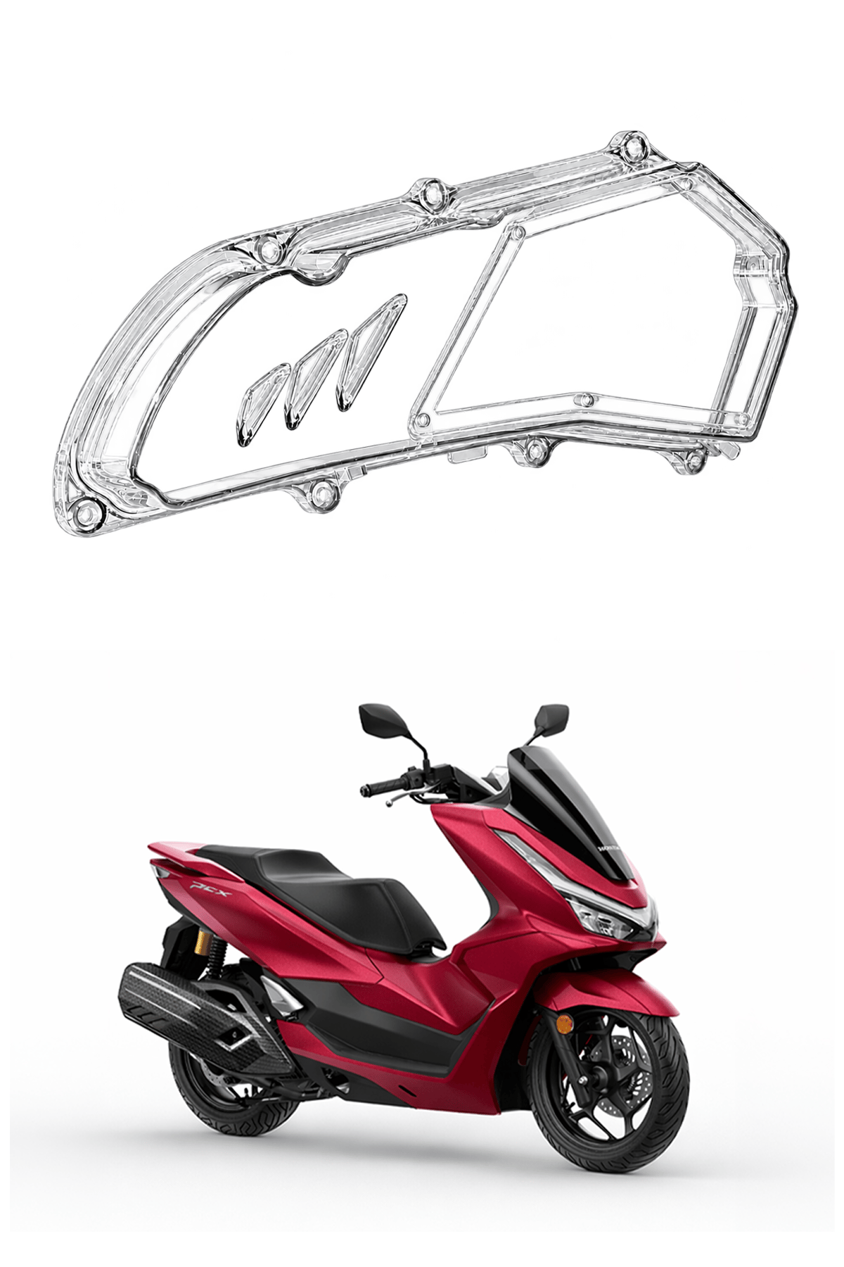 Honda Pcx Uyumlu Hava Filtresi Kapağı V2 2021-2026 Şeffaf
