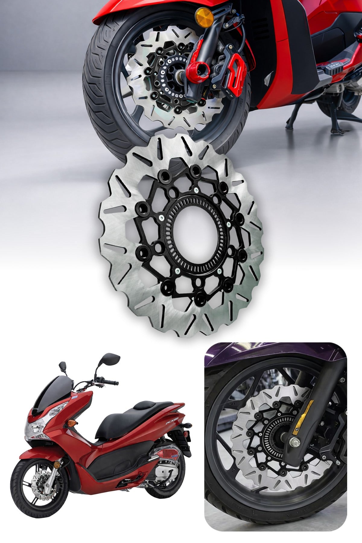 Honda Pcx Uyumlu Ön Disk 2021-2026 Cnc Siyah1