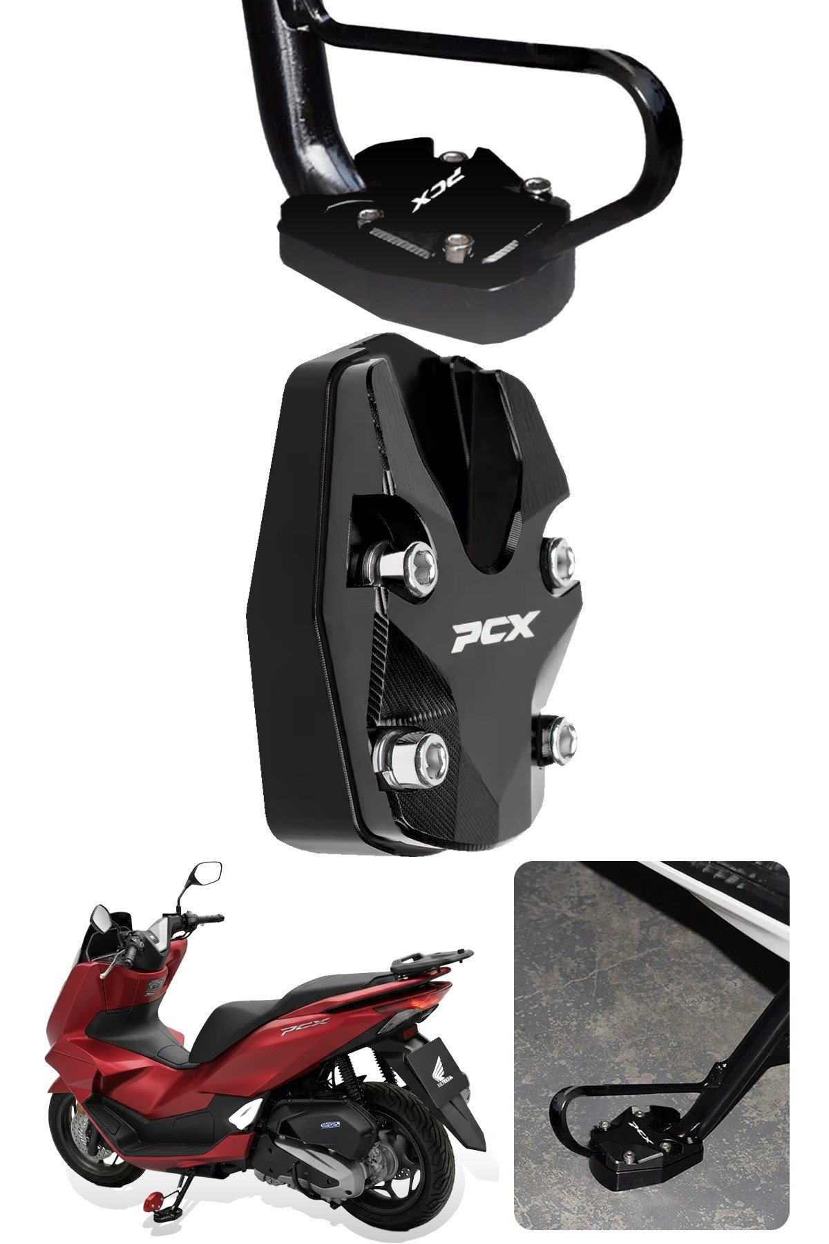 Honda Pcx Uyumlu Orta Ayak Koruyucu 2021-2026 Cnc Siyah