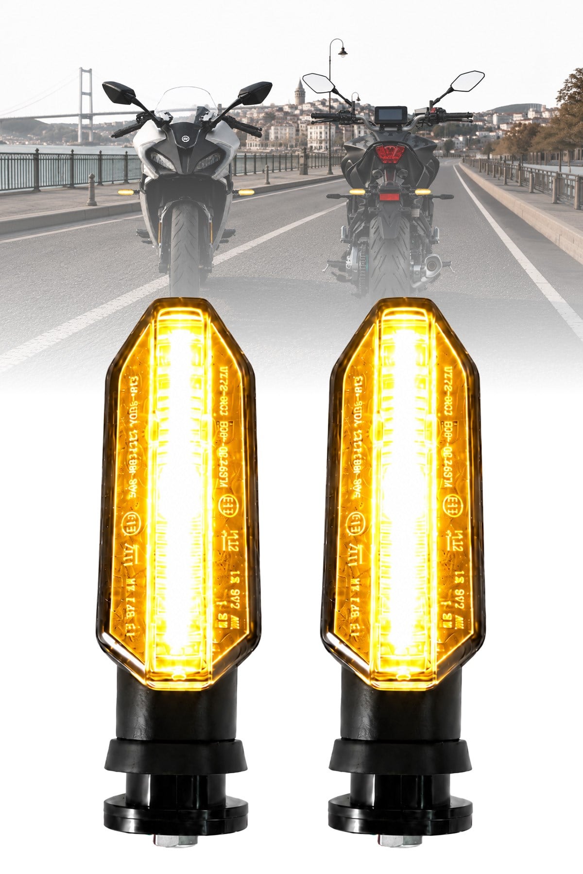 Universal Sinyal Ledi Tek Renk Vidalı | Tüm Motosikletler İle Uyumlu