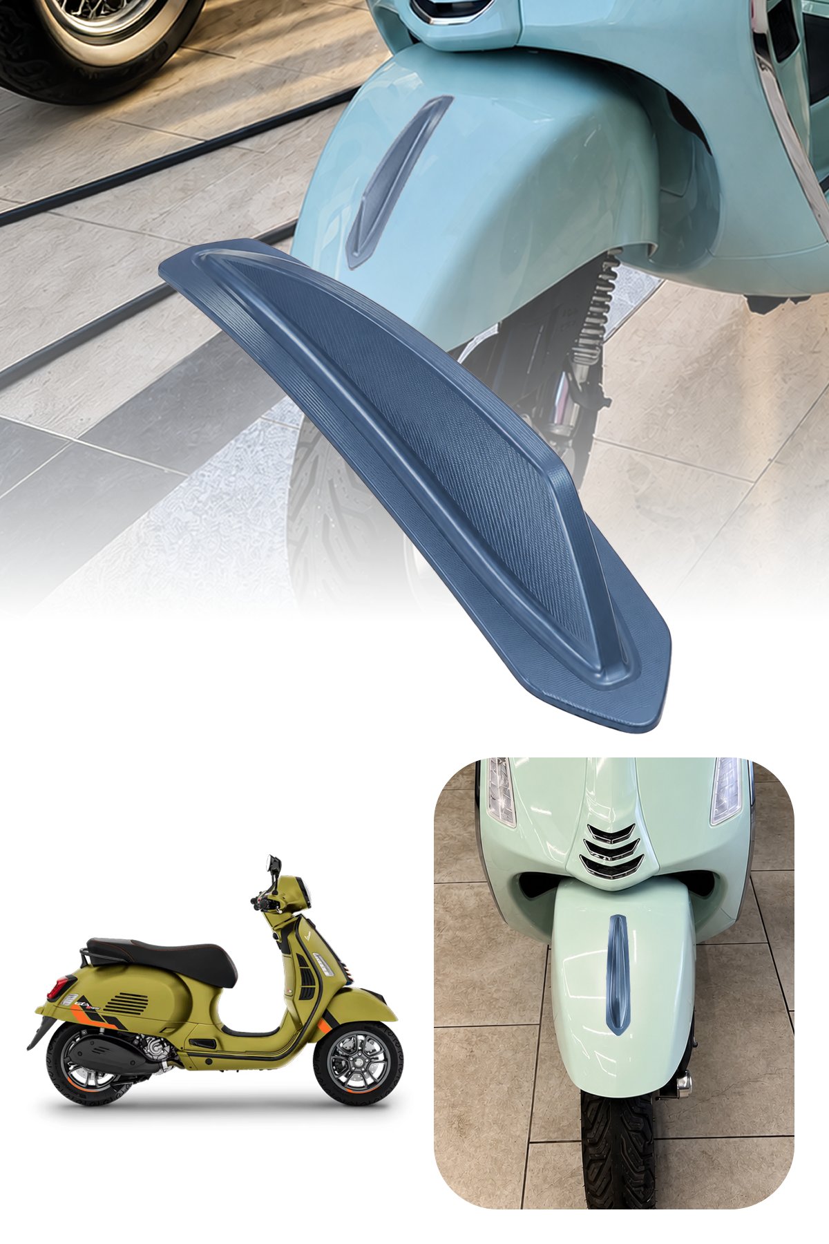 Vespa Uyumlu Çamurluk Rüzgarlığıt Primavera Cnc Titanyum