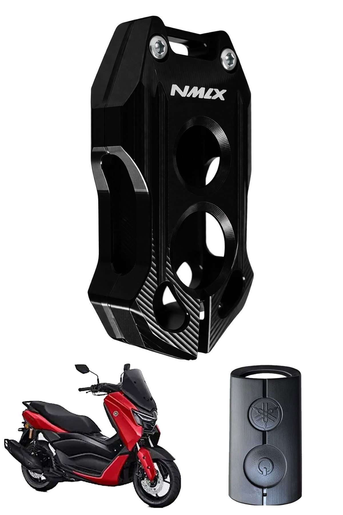 Yamaha Nmax Uyumlu Anahtar Kılıfı 2021-2026 Cnc Siyah