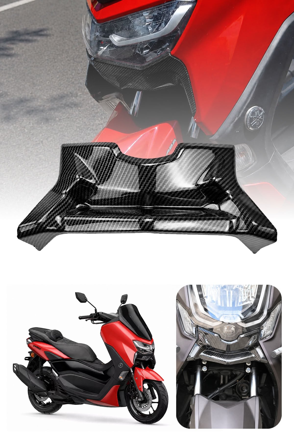 Yamaha Nmax Uyumlu Ön Kanat 2021-2026 Karbon Desen