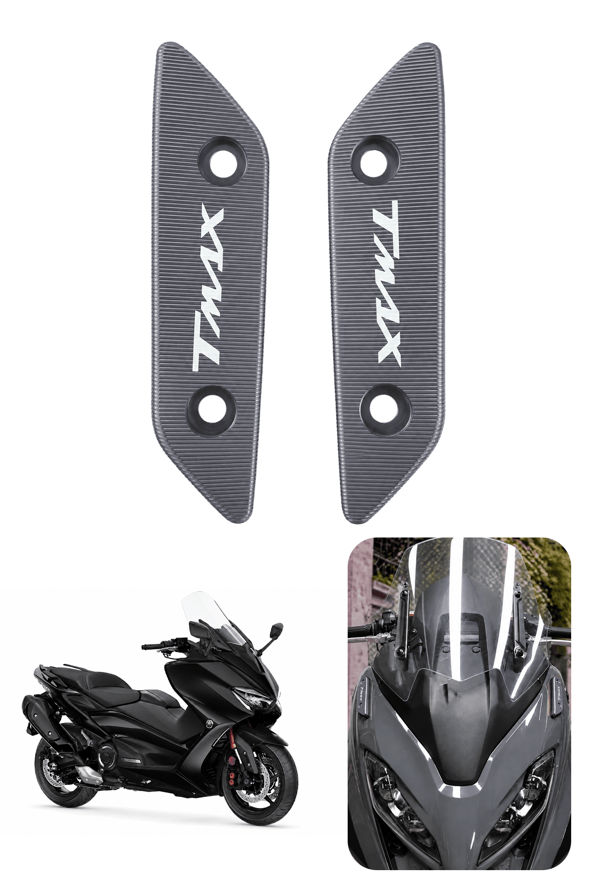 Yamaha Tmax Uyumlu Ayna Yuva Kapaması 2020-2026 Cnc Titanyum