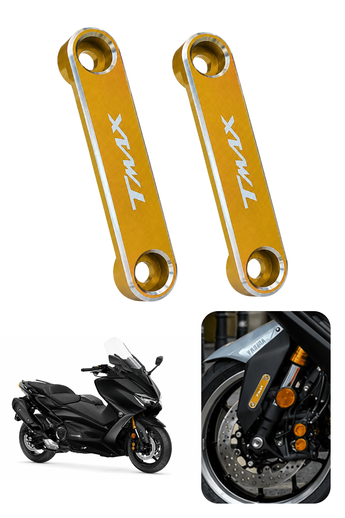 Yamaha Tmax Uyumlu Çamurluk Ucu 2020-2026 Cnc Gold