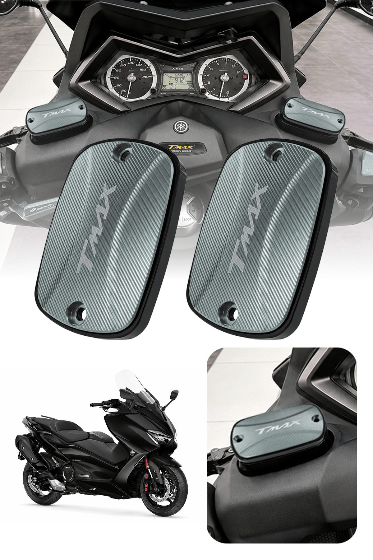 Yamaha Tmax Uyumlu Hidrolik Kapağı 2021-2026 Cnc Titanyum
