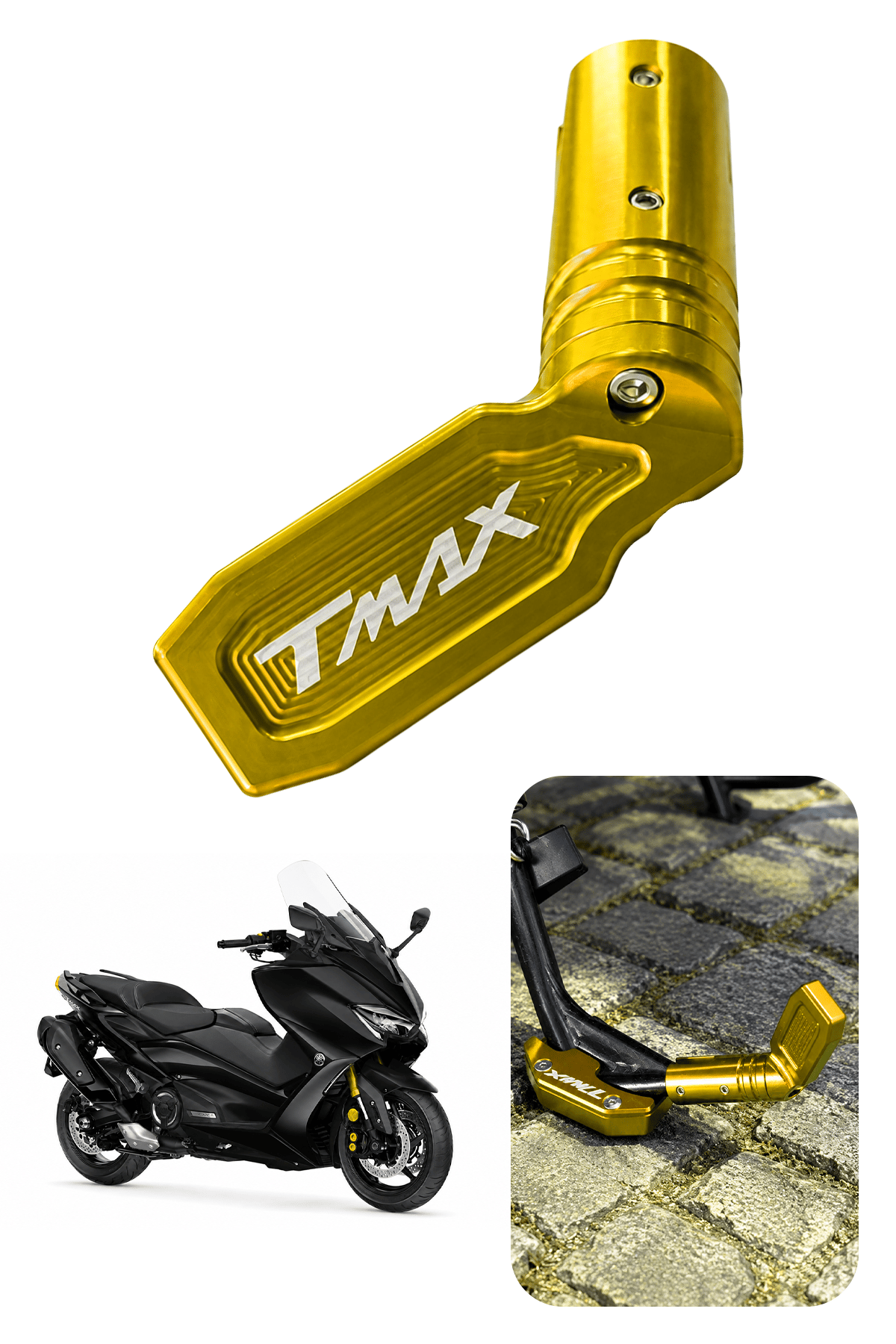 Yamaha Tmax Uyumlu Kaz Ayağı Ucu 2020-2026 Cnc Gold