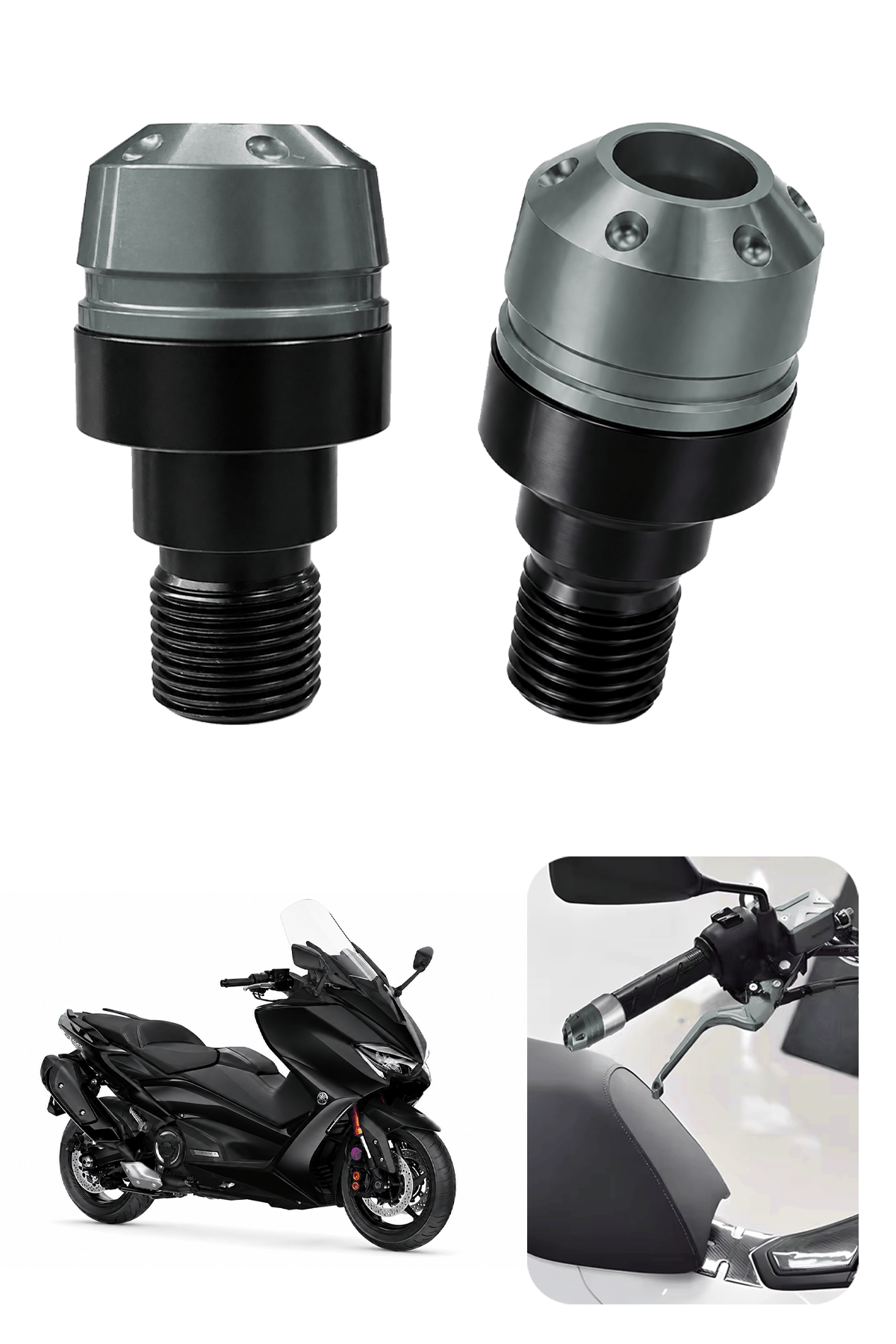 Yamaha Tmax Uyumlu Motosiklet Gidon Denge Topuzu Vidalı Cnc Titanyum