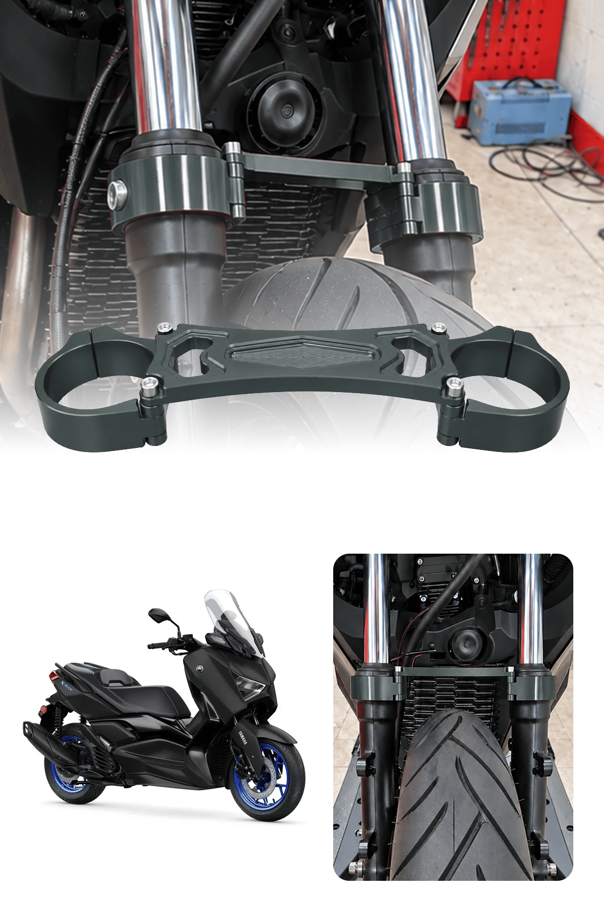 Yamaha Xmax Uyumlu Amortisör Gergisi 2018-2026 Cnc Titanyum