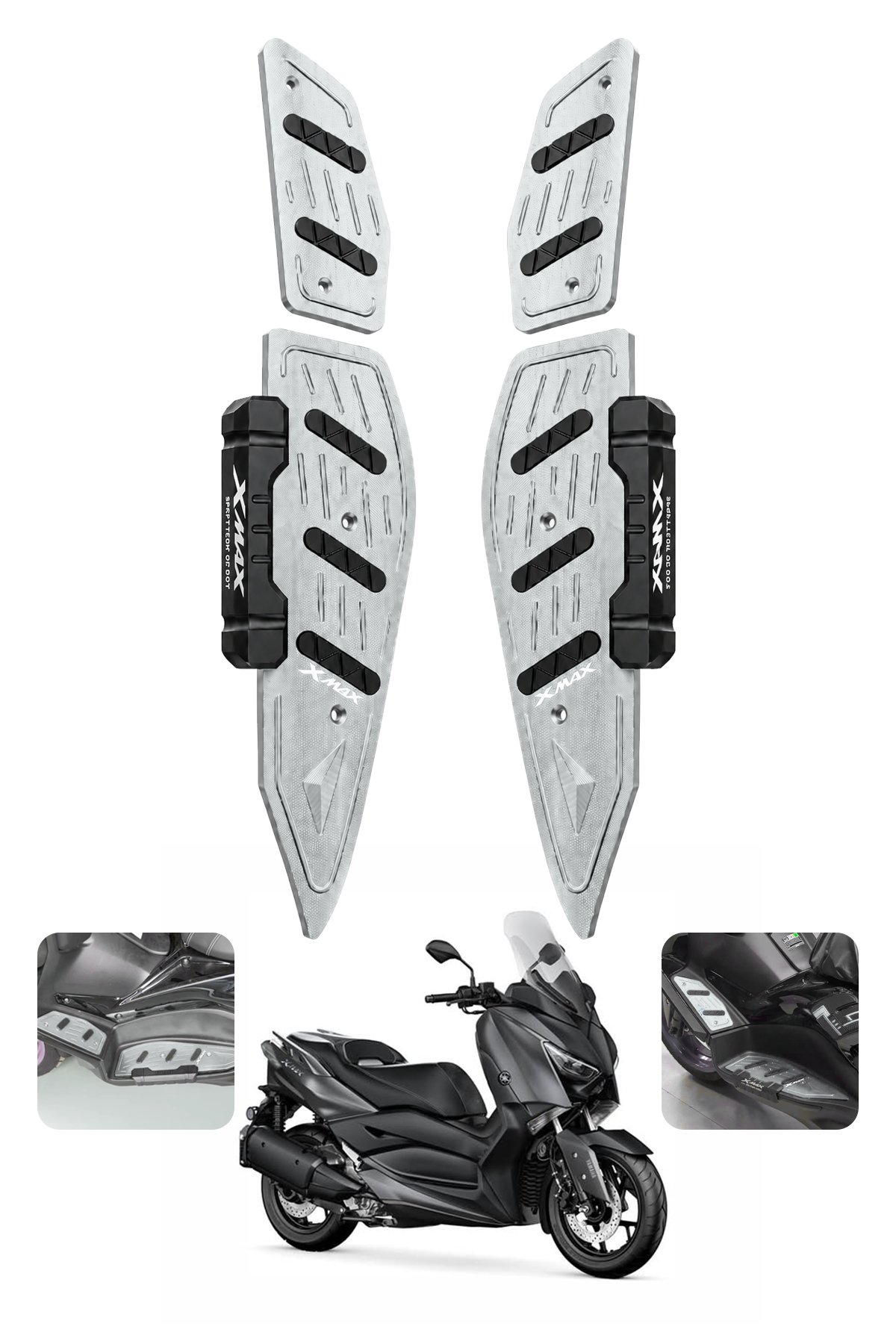 Yamaha Xmax Uyumlu Basamak Seti 2018-2026 Cnc Titanyum