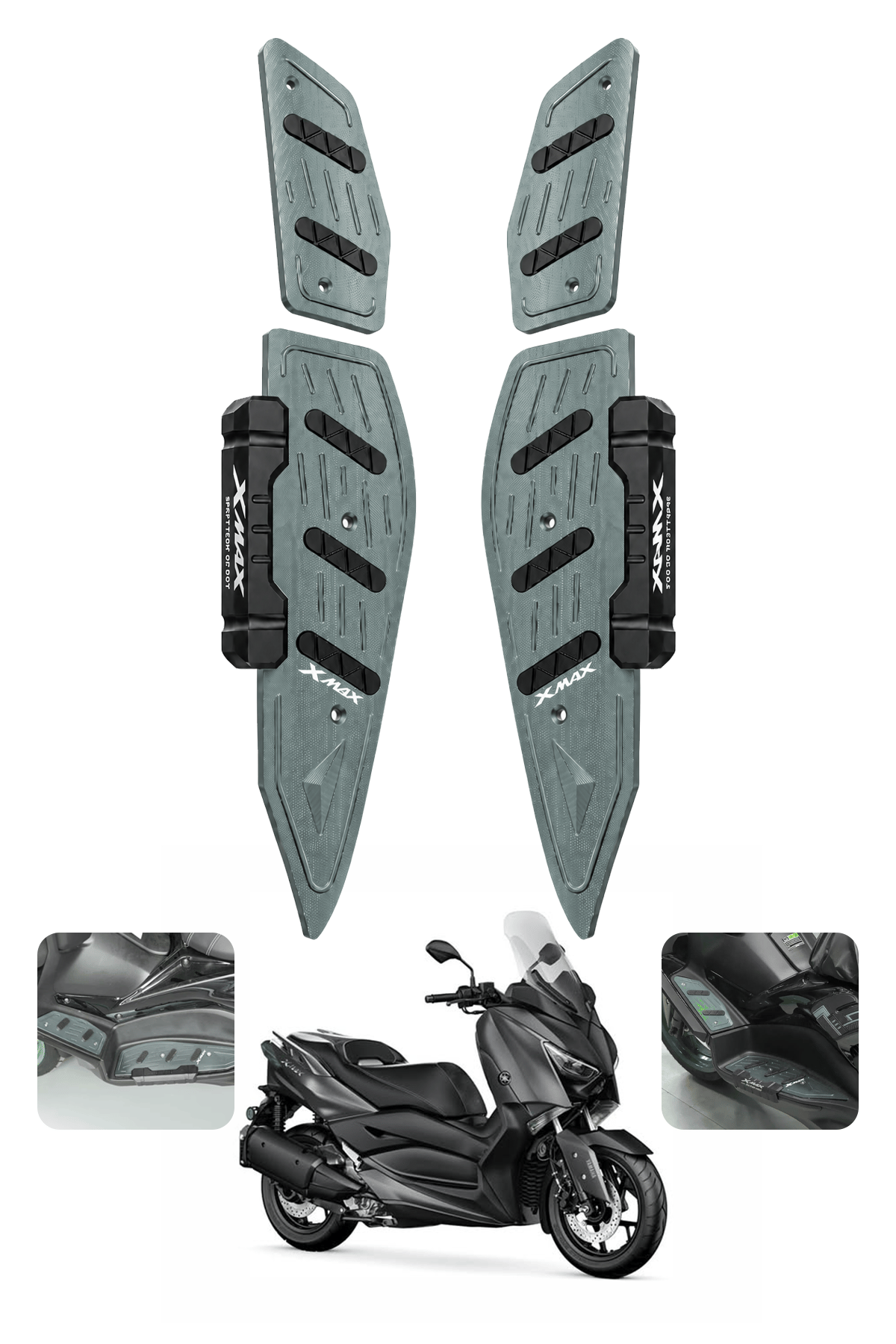 Yamaha Xmax Uyumlu Basamak Seti 2018-2026 Cnc Titanyum