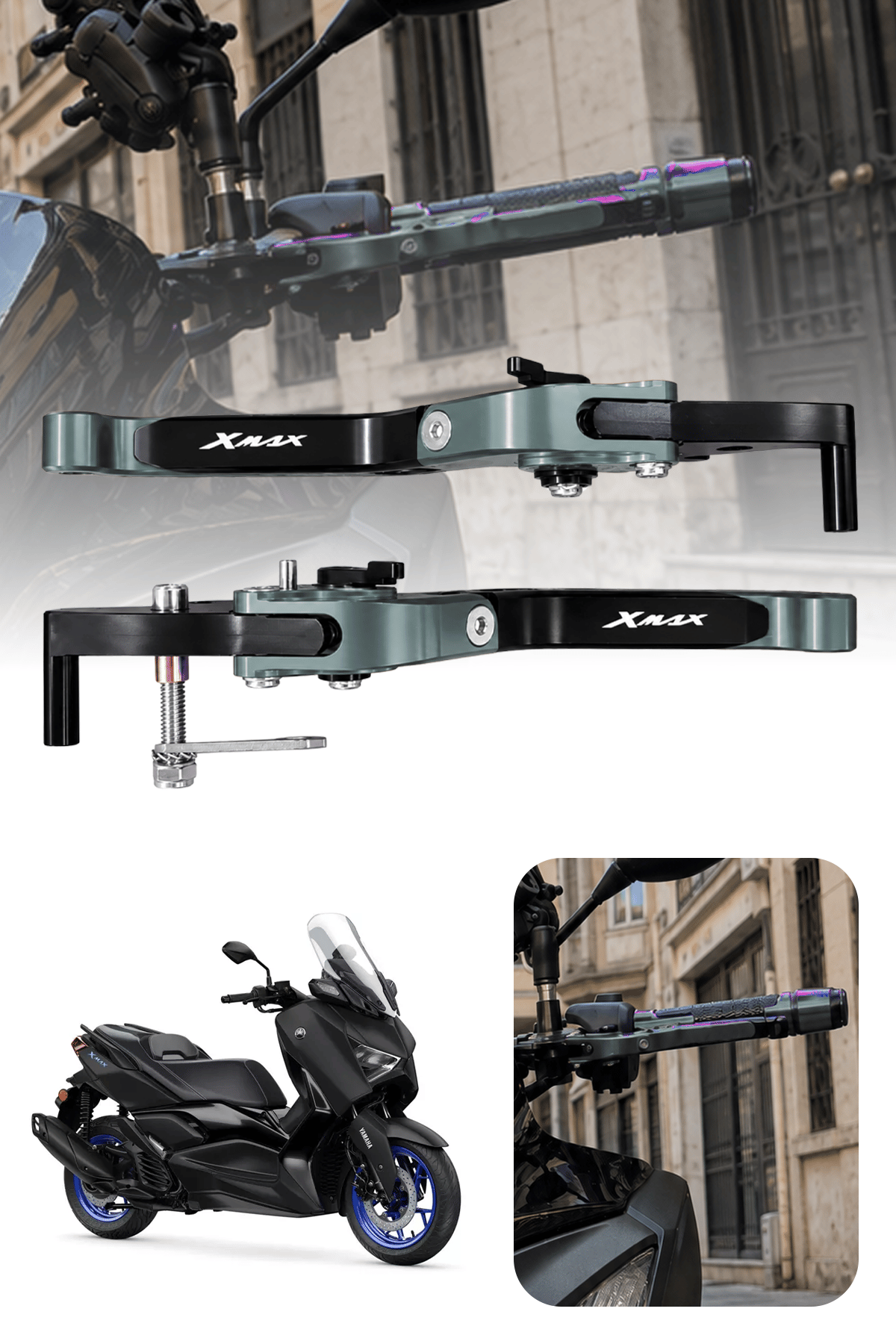 Yamaha Xmax Uyumlu El Frenli Manet 2018-2026 Cnc Titanyum