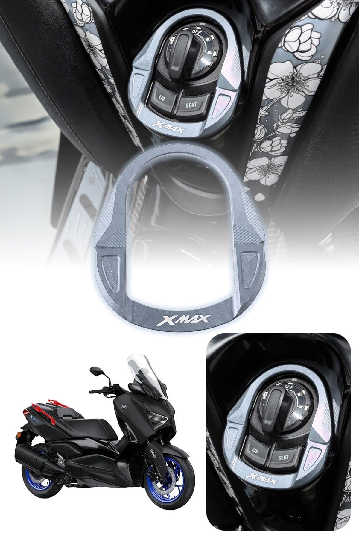 Yamaha Xmax Uyumlu Kontak Çerçevesi 2020-2026 Cnc Titanyum