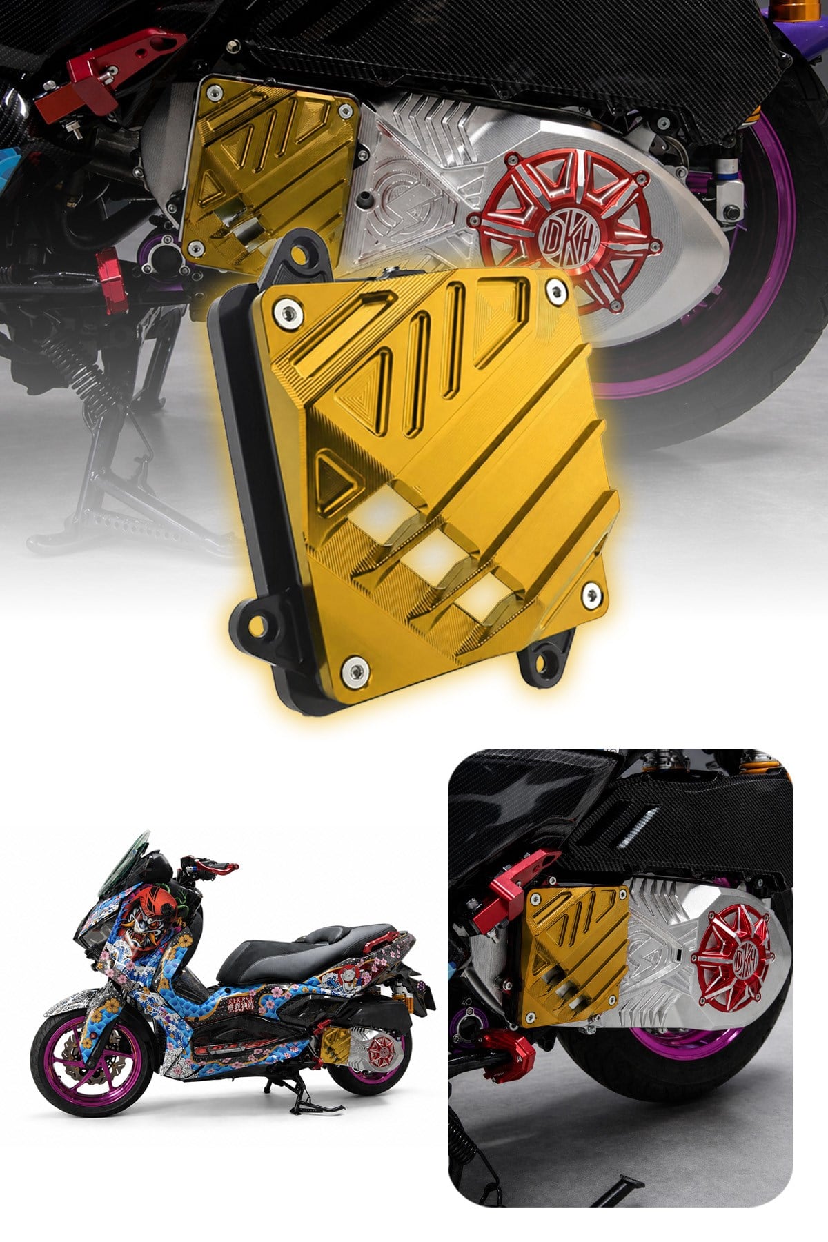 Yamaha Xmax Uyumlu Varyatör Kapağı 2021-2026 Cnc Gold
