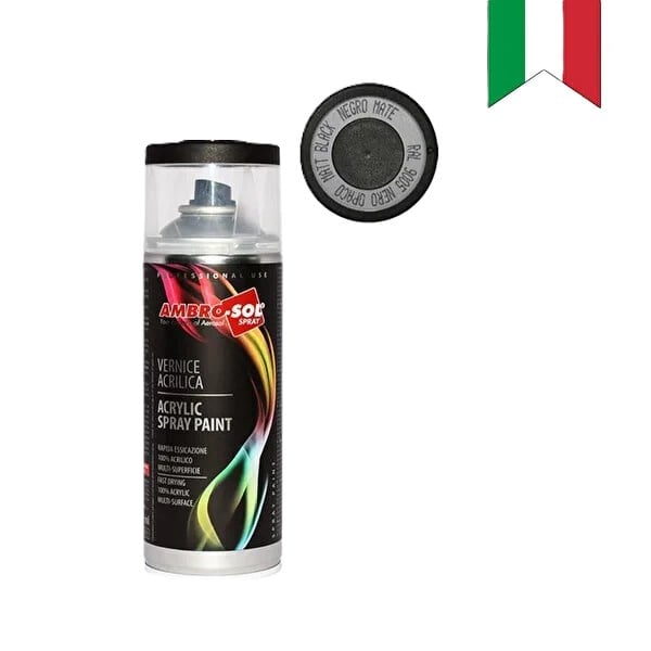 AMBRO-SOL SPREY BOYA MAT SİYAH 400ML