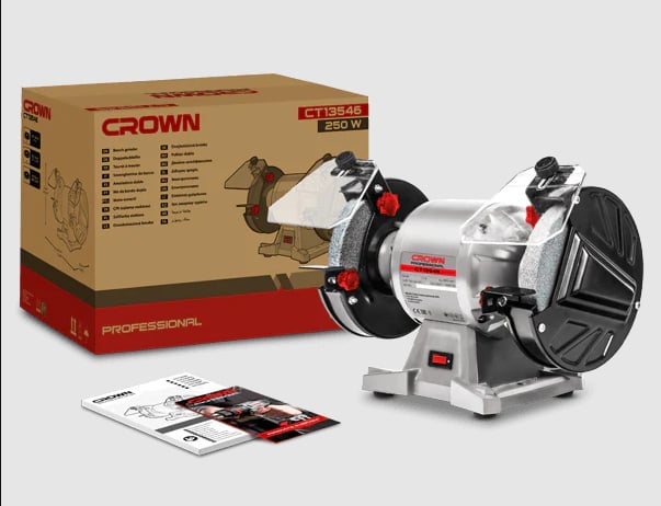 CROWN TAŞLAMA MOTORU 250W - 150mm CT13546