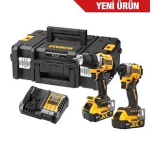 DEWALT 18V XR 5.0AH Lİ-ON KÖMÜRSÜZ İKİZ KİT DCK2051P2T