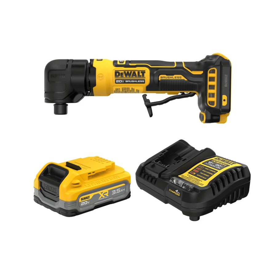 DEWALT DCG421 18V 5.0Ah ÇİFT AKÜLÜ POWERSTACK KOMPAKT DİK AÇILI KALIPÇI TAŞLAMA