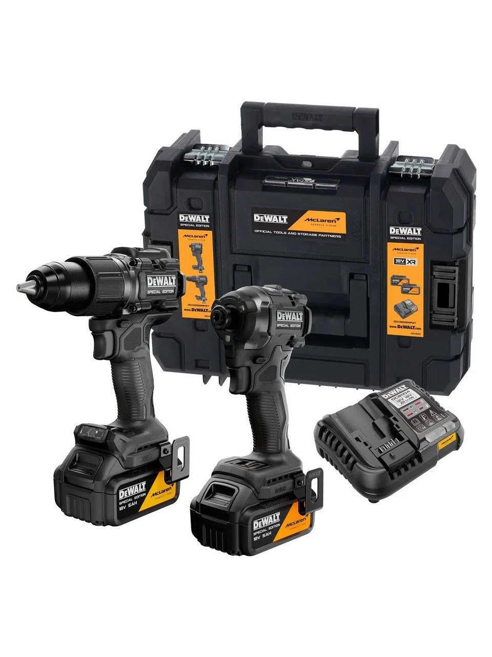 DEWALT x MCLAREN 18V 5.0Ah İKİLİ SET DCK222MP2T-QW