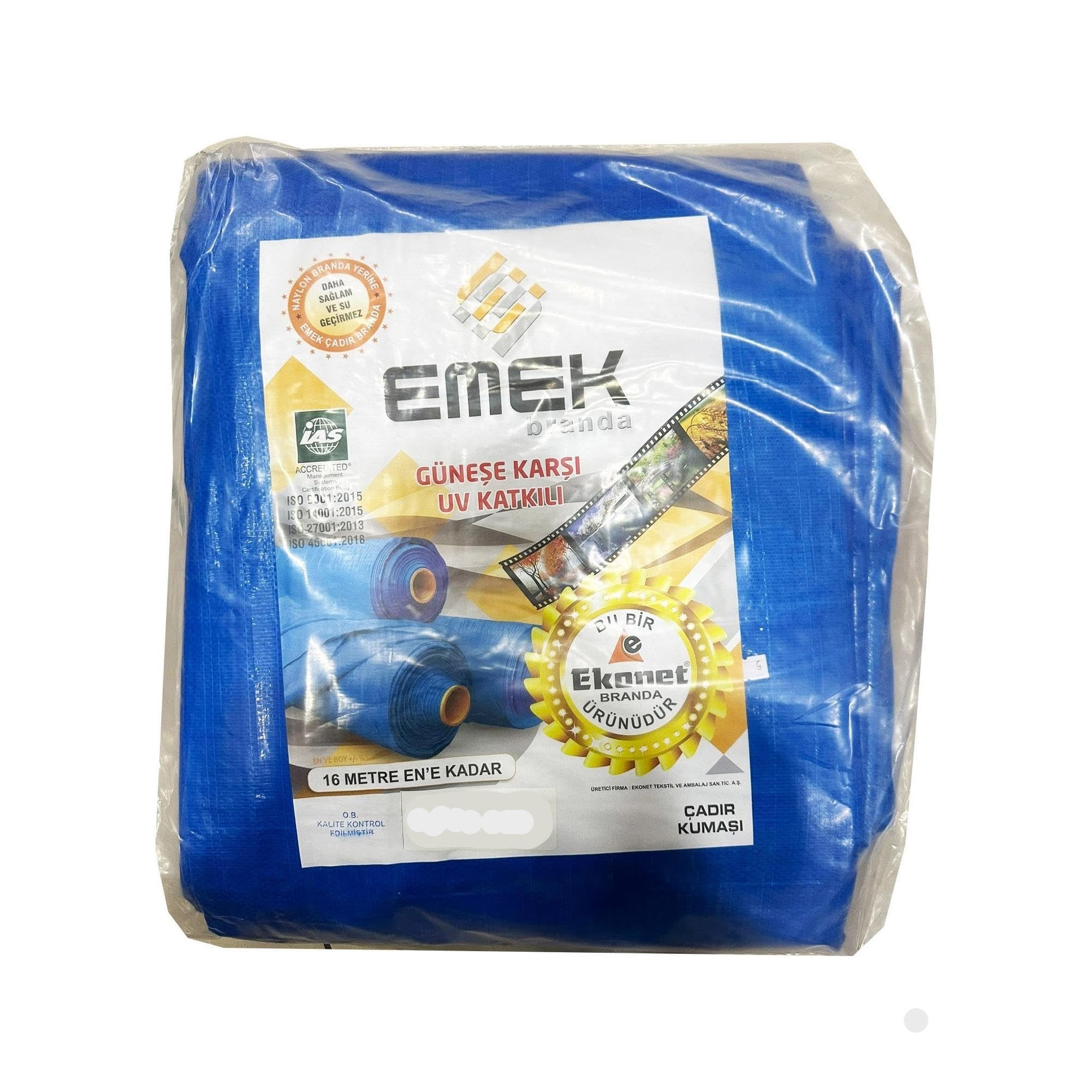 EMEK BRANDA 3x5 m MAVİ (PULLU) SU GEÇİRMEZ