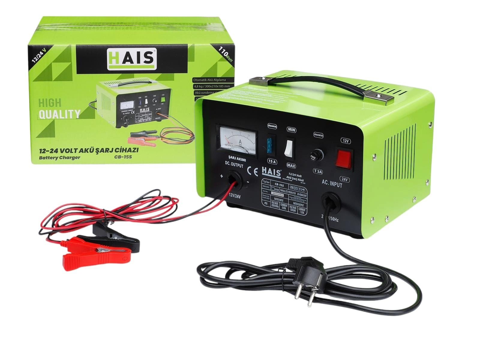 HAIS 12-24 VOLT AKÜ ŞARJ CİHAZI CB-15S 4841080
