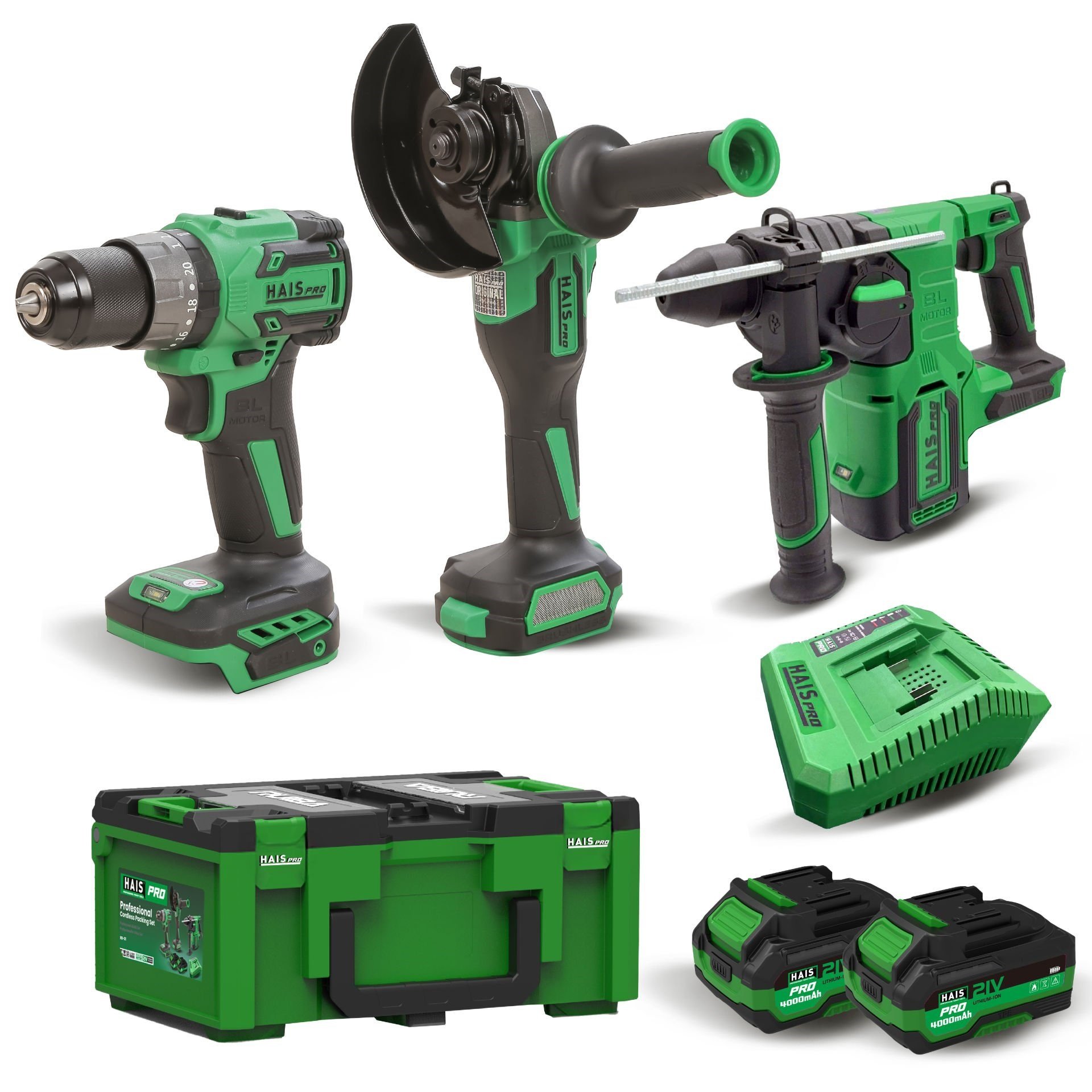HAISPRO Profesyonel 21 V Akülü El Aletleri Seti - 3'LÜ SET RB-01