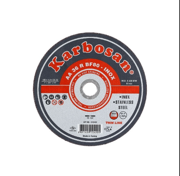 KARBOSAN İNOX KESİCİ TAŞ 180x1.9x22.23