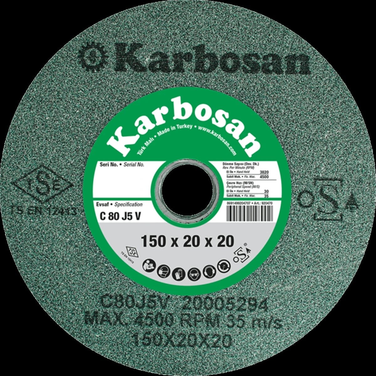 KARBOSAN SCG TAŞLAMA TAŞI 300x32x30