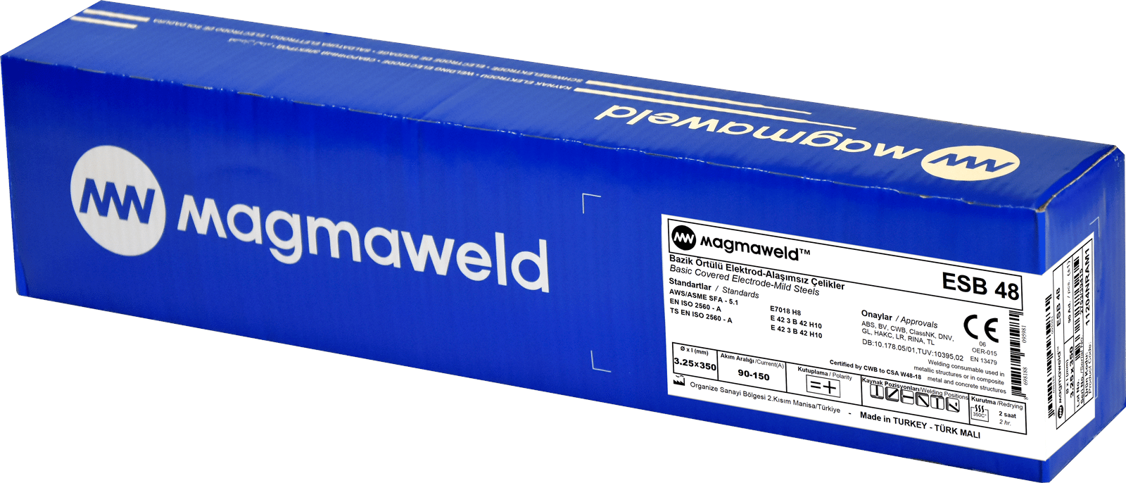 MAGMAWELD ESB 48 (PE) BAZİK ELEKTROD 2.50 x 350 (mm) - 90 (Ad) 11204HQAM1