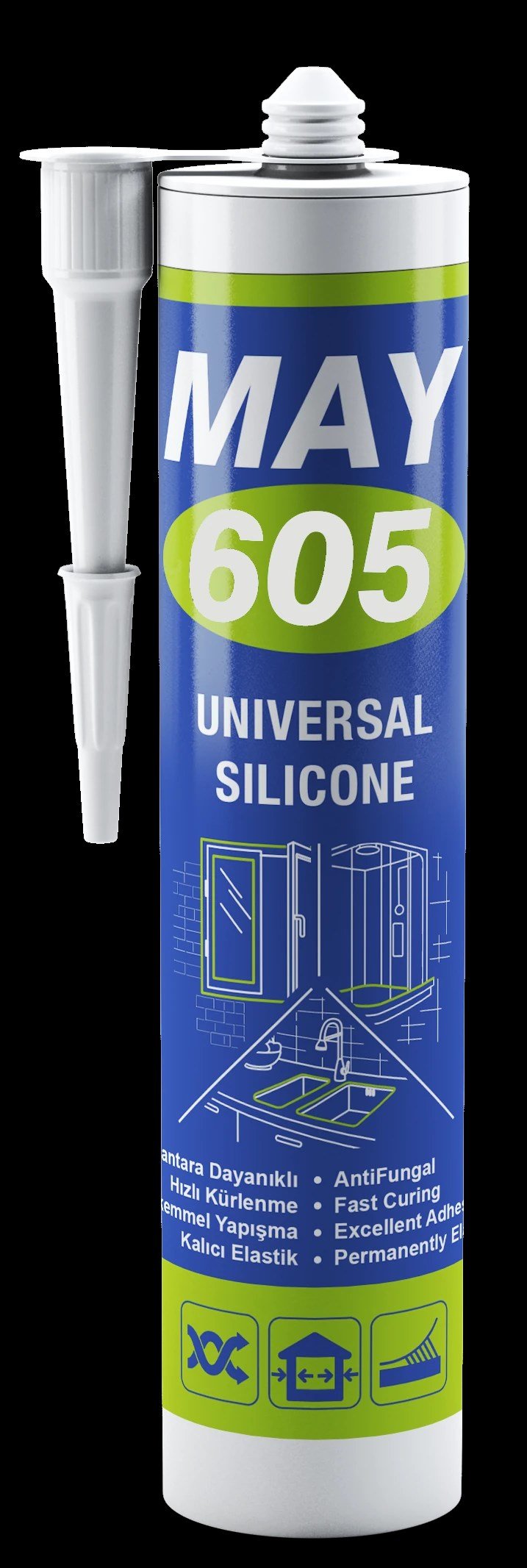 MAY BEYAZ SİLİKON 605