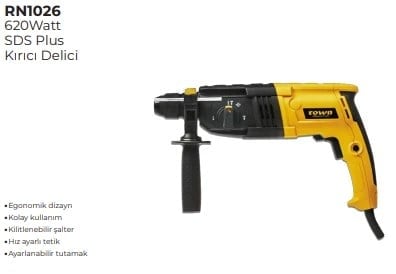ROWN ELEKTRİKLİ SDS PLUS KIRICI-DELİCİ RN1026