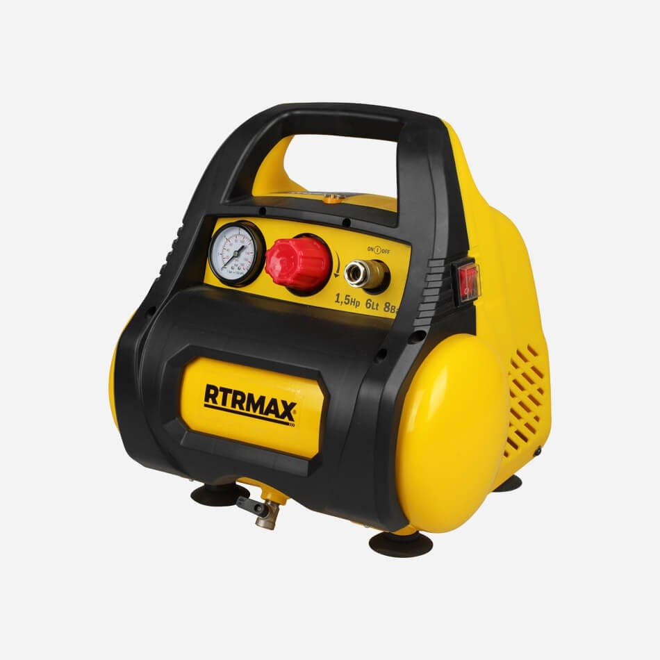 RTRMAX RTM720 Yağsız Hava Kompresörü 1.5 HP 6 Litre 8 Bar