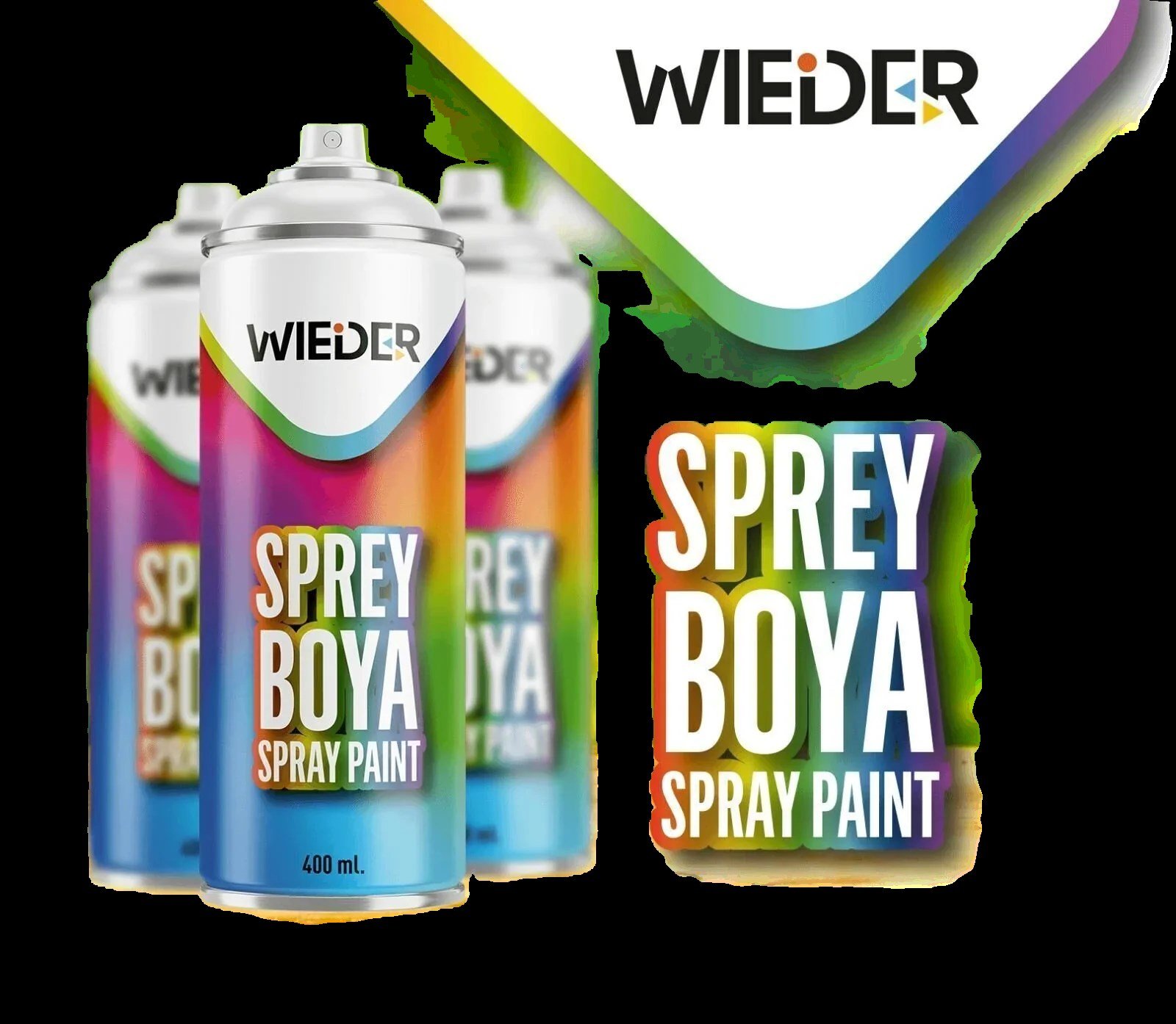 WIEDER SPREY BOYA SİYAH 400ML