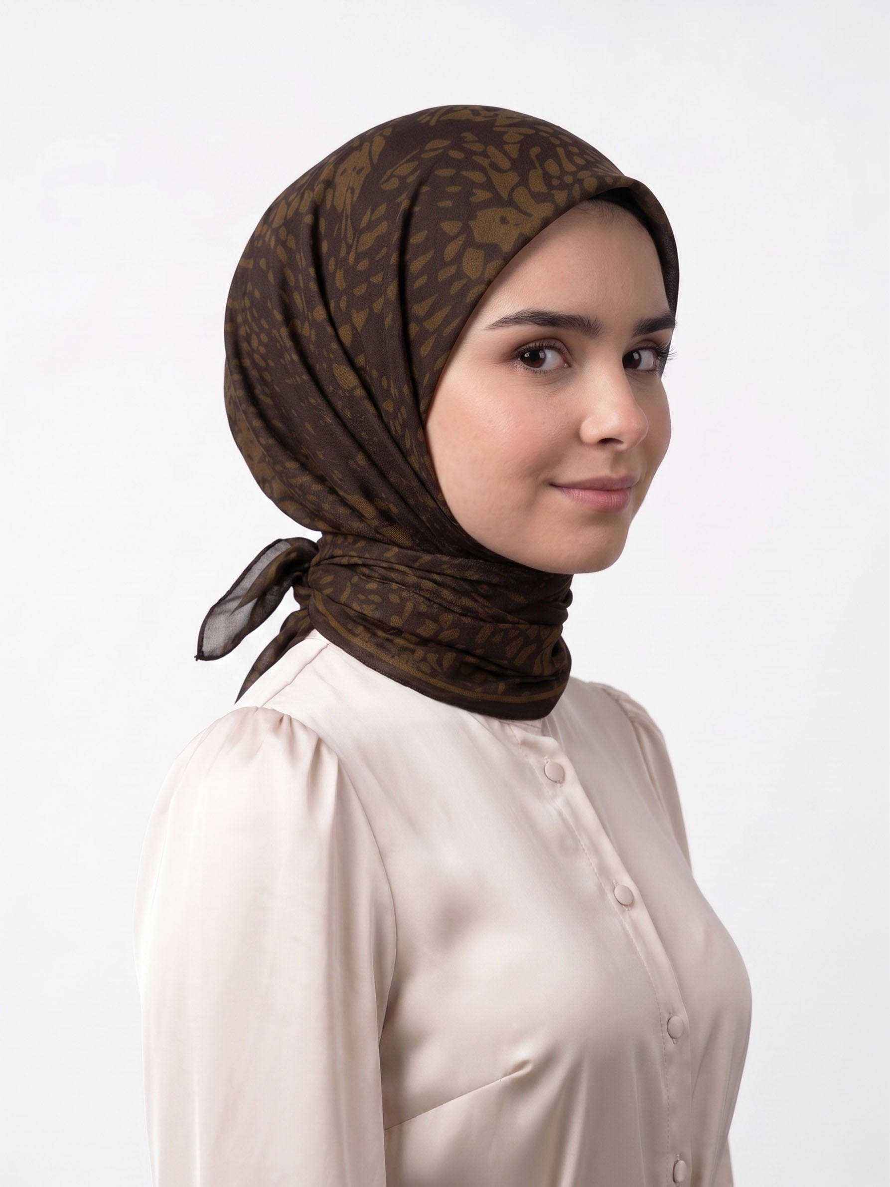 Desenli Pamuk Eşarp - Aura
