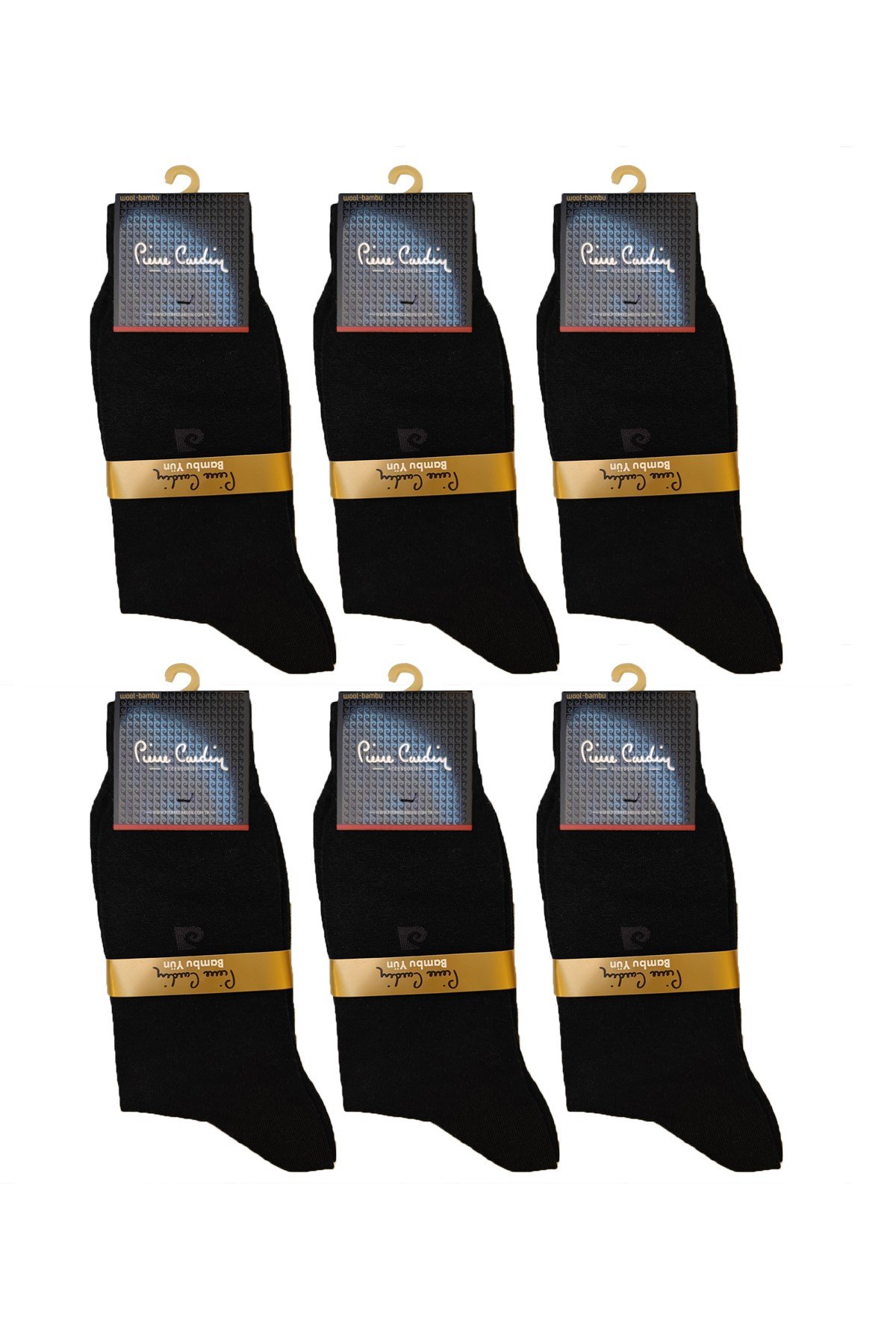 6'lı Set 40-44 Yün Bambu Nueva Erkek Çorap