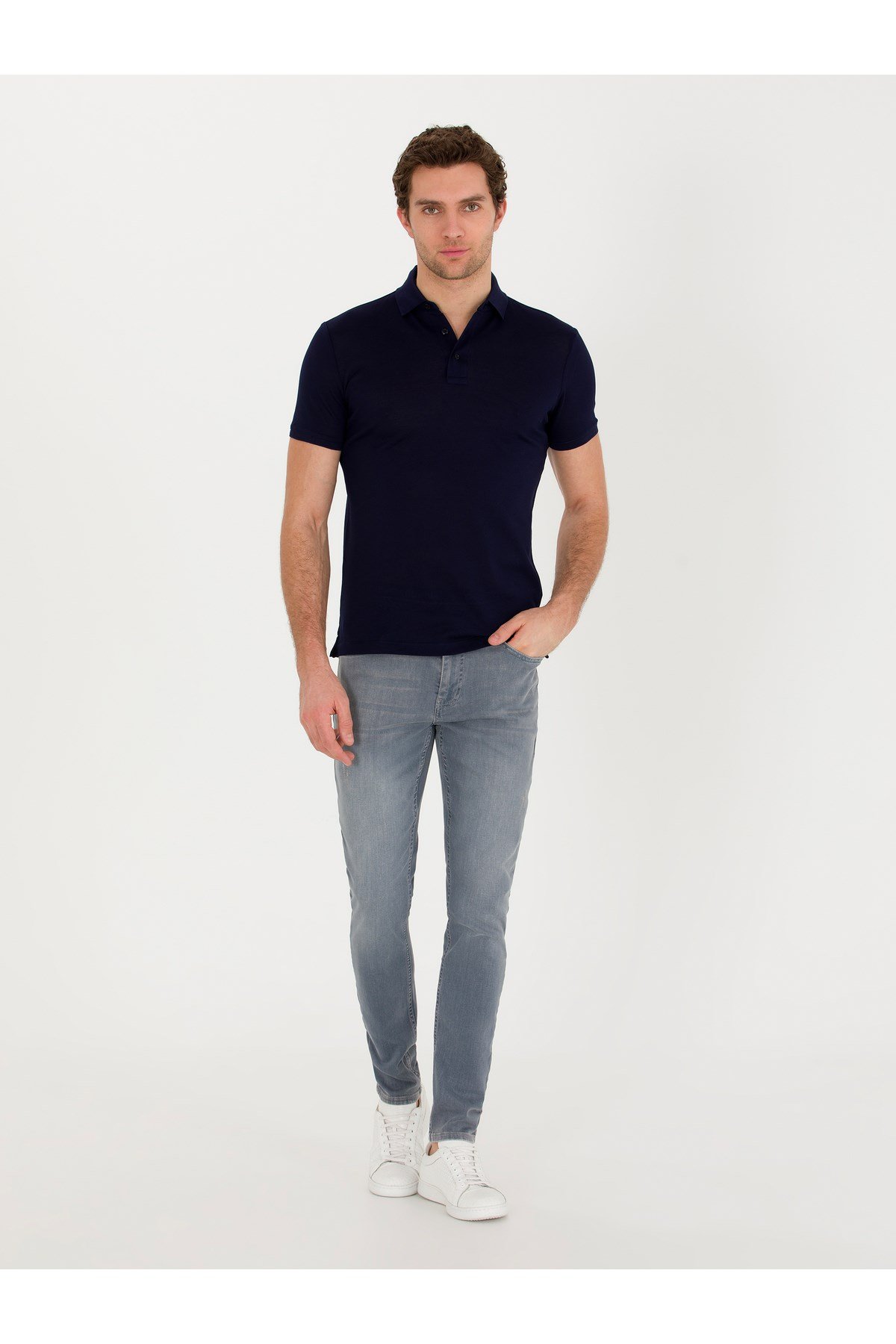 Açık Gri Slim Fit Jean Pantolon 50268663-DN0014