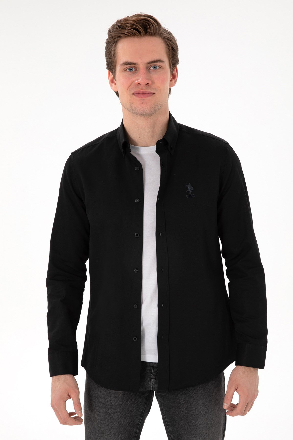 Dokuma Uzun Kol Slim Fit Gömlek 2084085