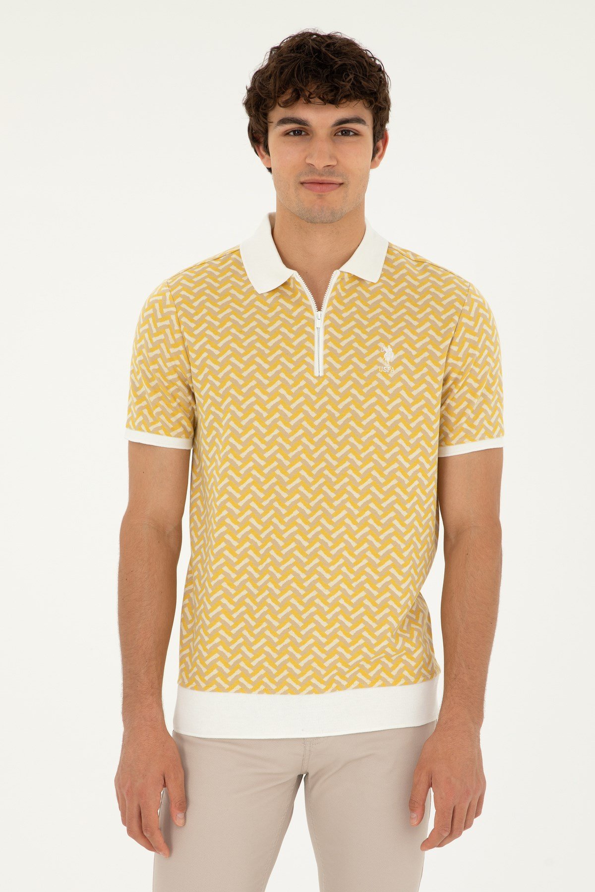 Erkek Ekru T-Shirt 1827905