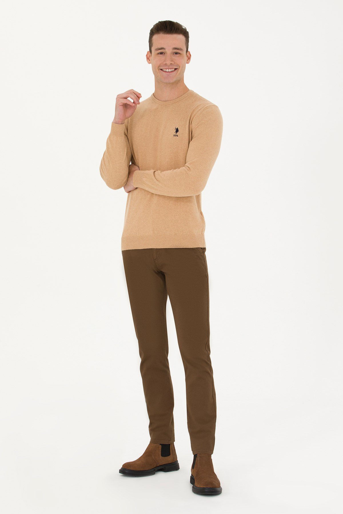 Erkek Slim Fit Coconut Kanvas Pantolon 50275828-VR153