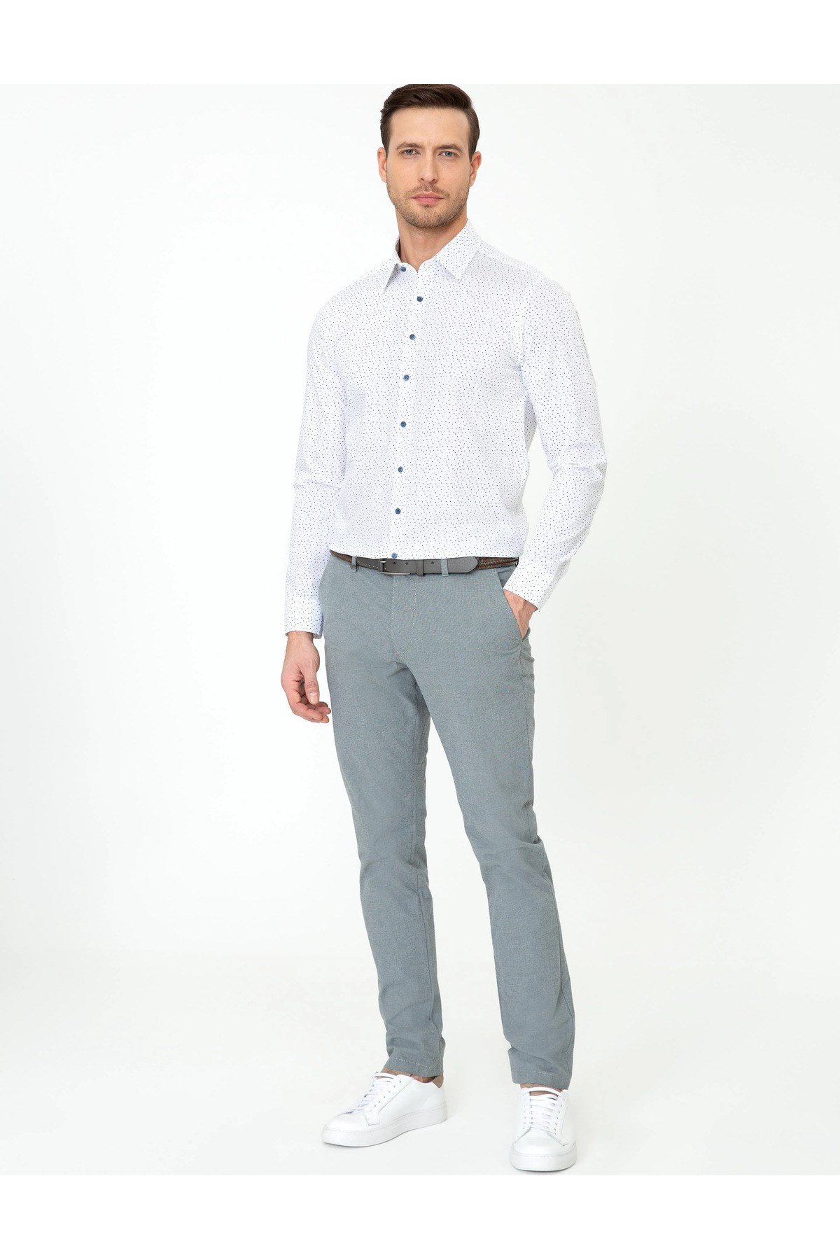 Erkek Slim Fit Kanvas Pantolon G051SZ078.000.1371029.VR029
