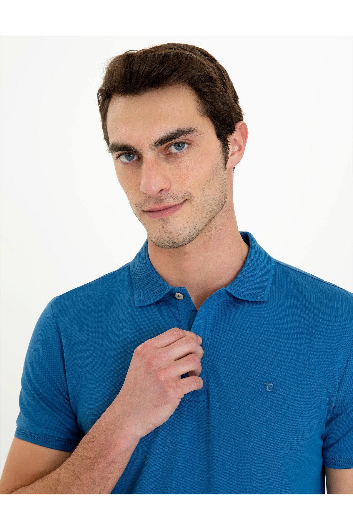 Erkek Slim Fit Polo Yaka Merserize Tişört G021SZ011.000.1370054
