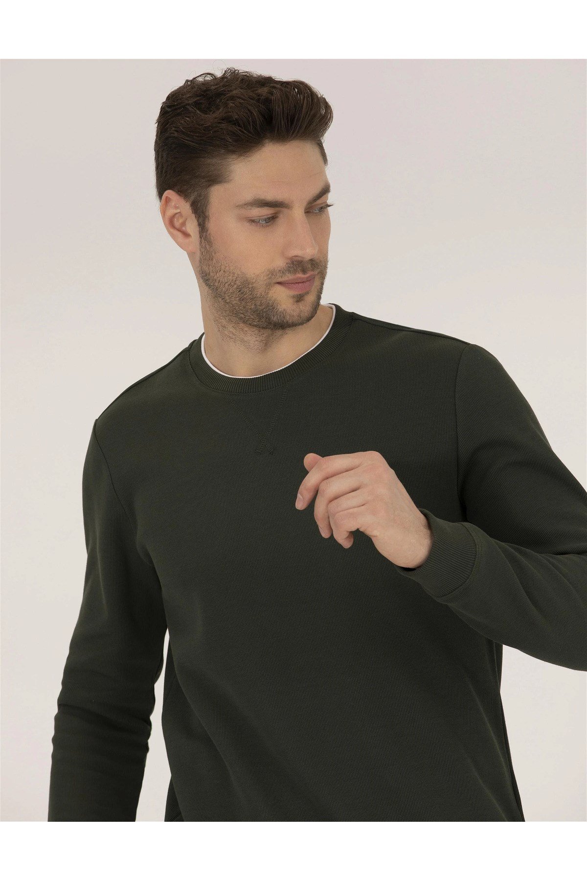 Erkek Yeşil Sweatshirt G021SZ082.000.1466357.VR054