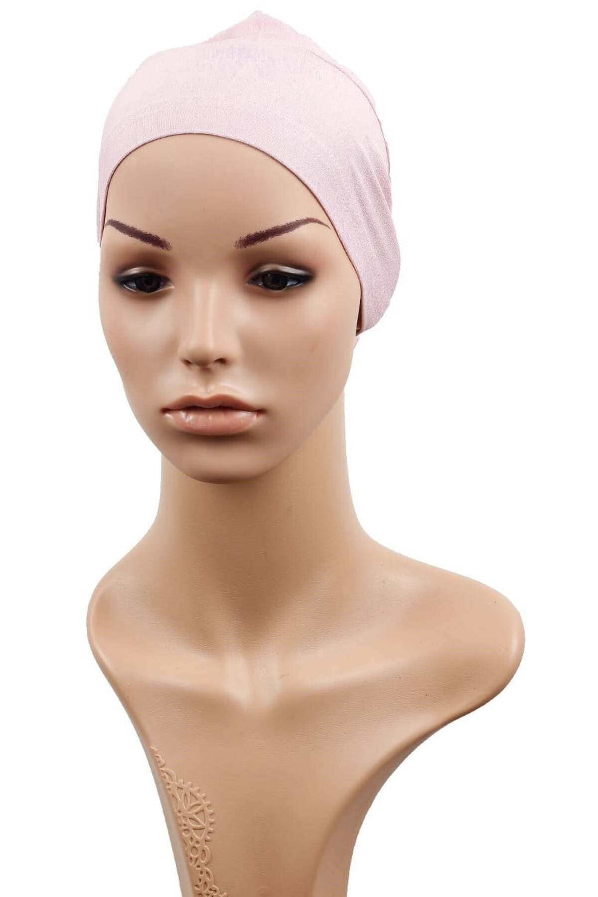 Pembe 3'Lü Set Likralı Penye Bone 2503-6