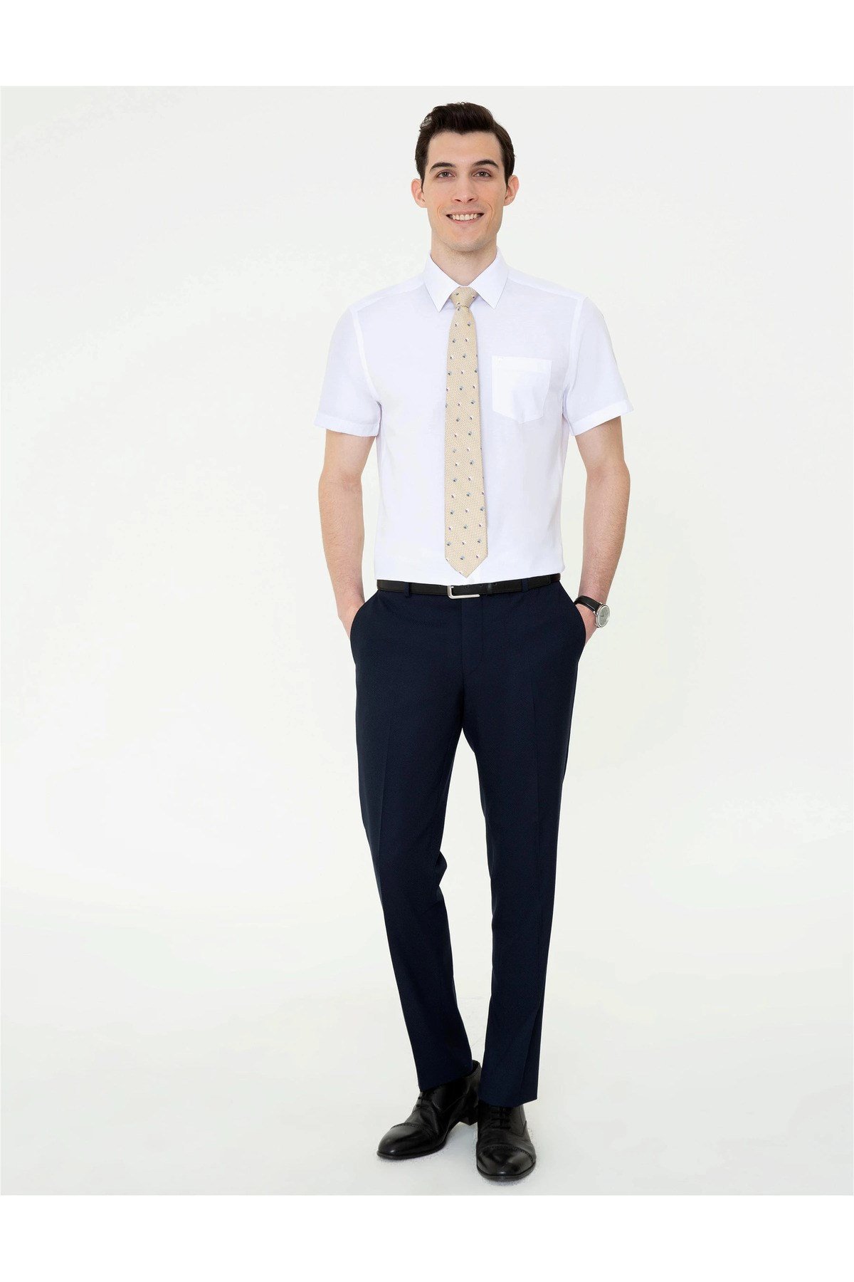 Regular Fit Kısa Kollu Gömlek G021SZ004.000.1408913.VR013