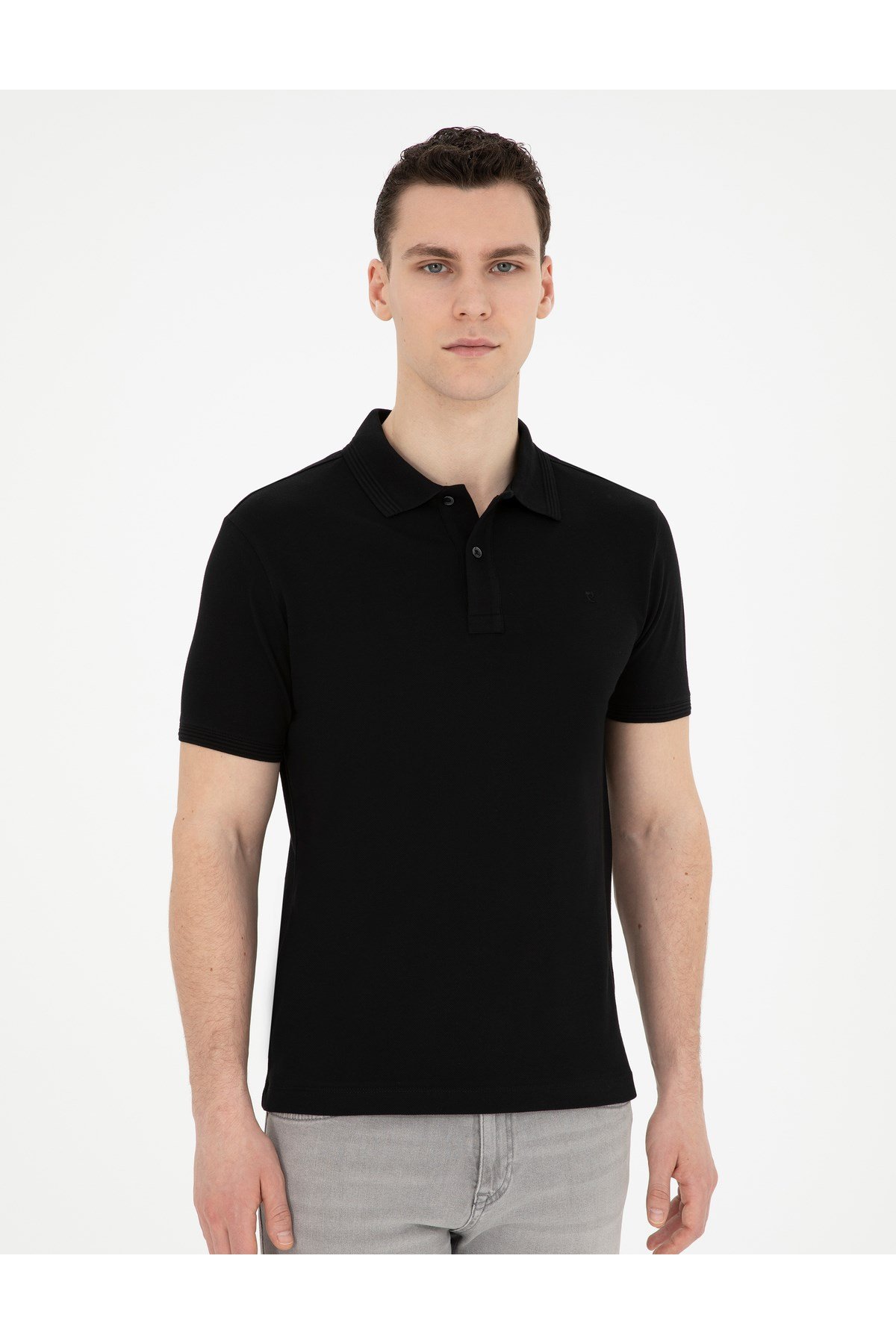 Slim Fit Polo Yaka %100 Pamuk T-Shirt 1822564