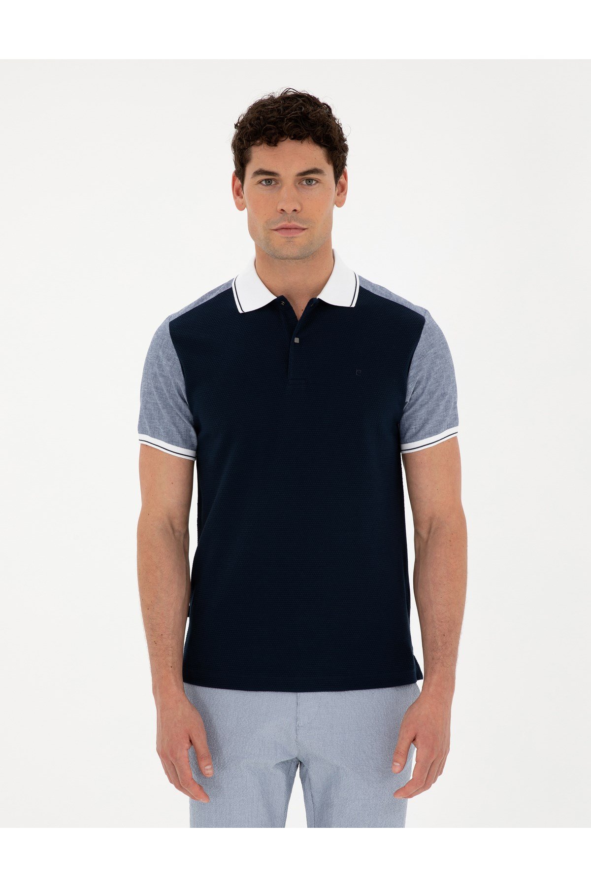 Slim Fit Polo Yaka %100 Pamuk Tişört 1844976