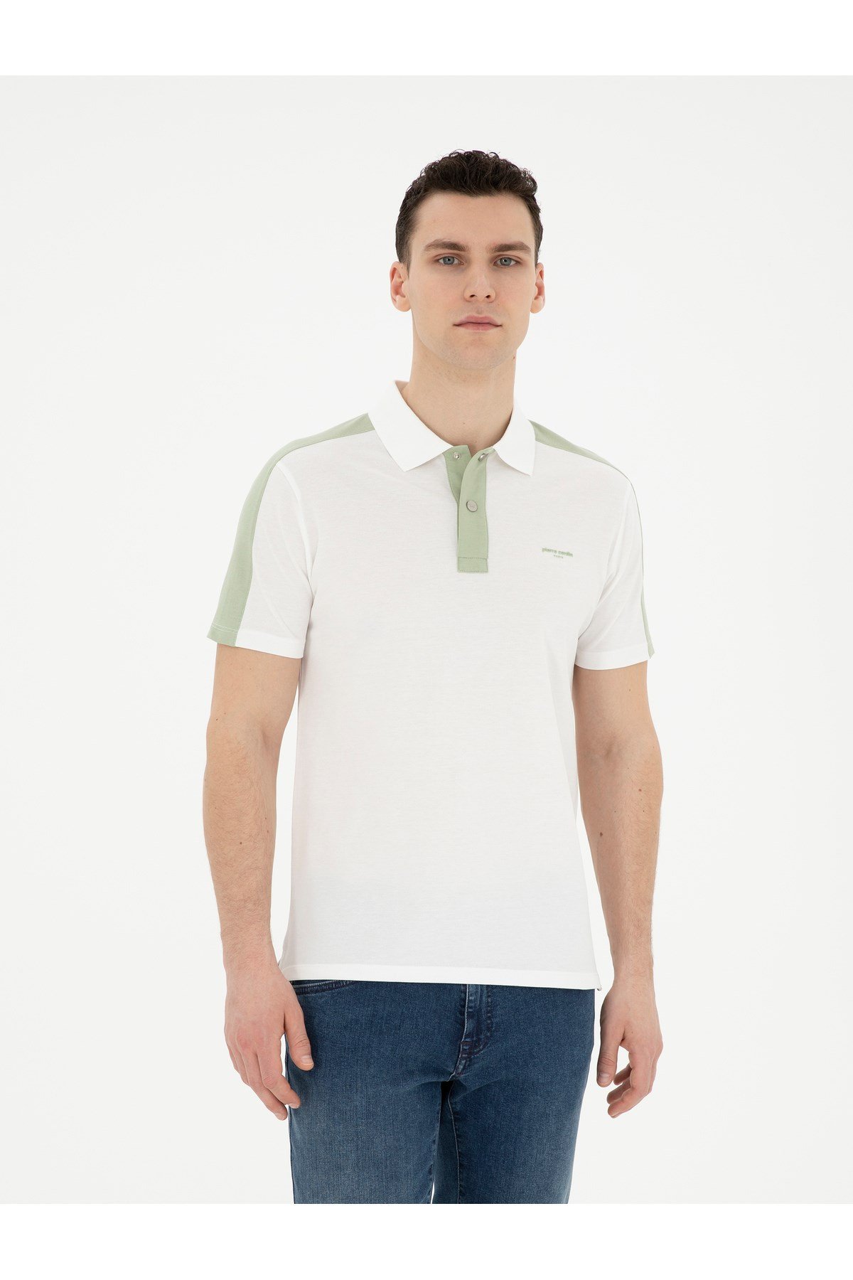 Slim Fit Polo Yaka %100 Pamuk Tişört 1827327