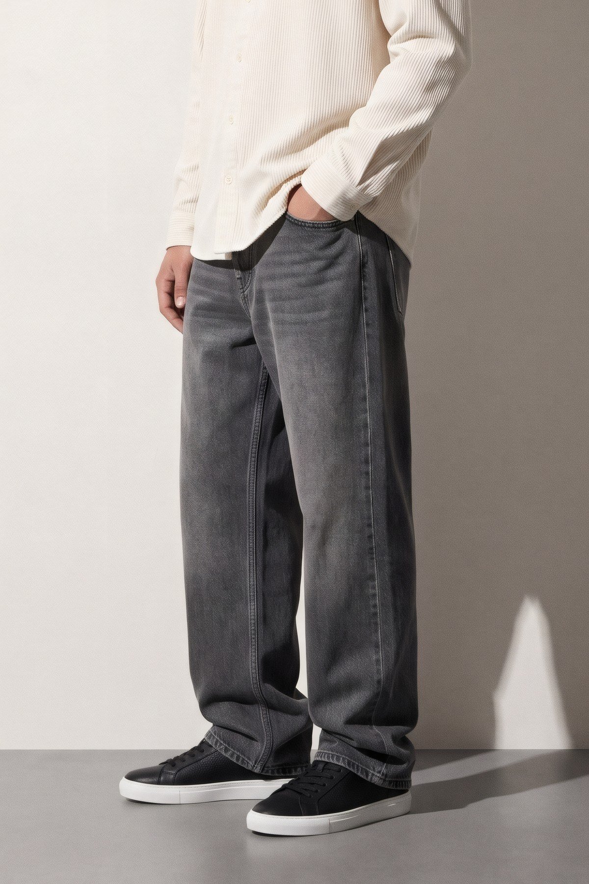 Baggy Kot Pantolon Antrasit